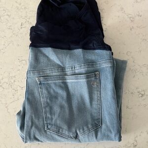 Madewell Maternity Denim Jeggings in Blue